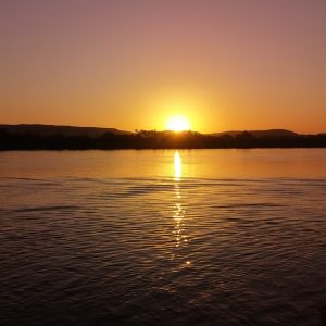 Sonnenuntergang auf dem Nil