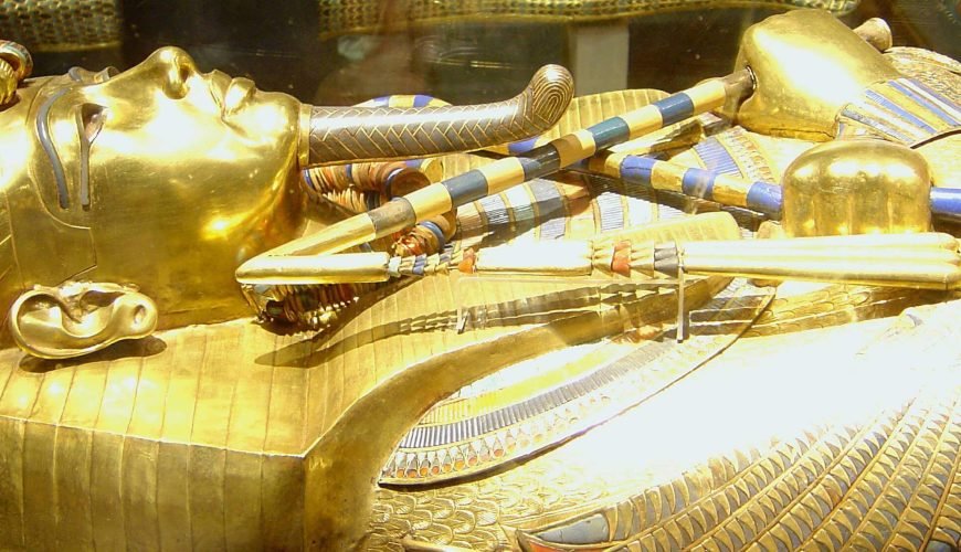 Golden Sarg des Königs Tut Ankhamun